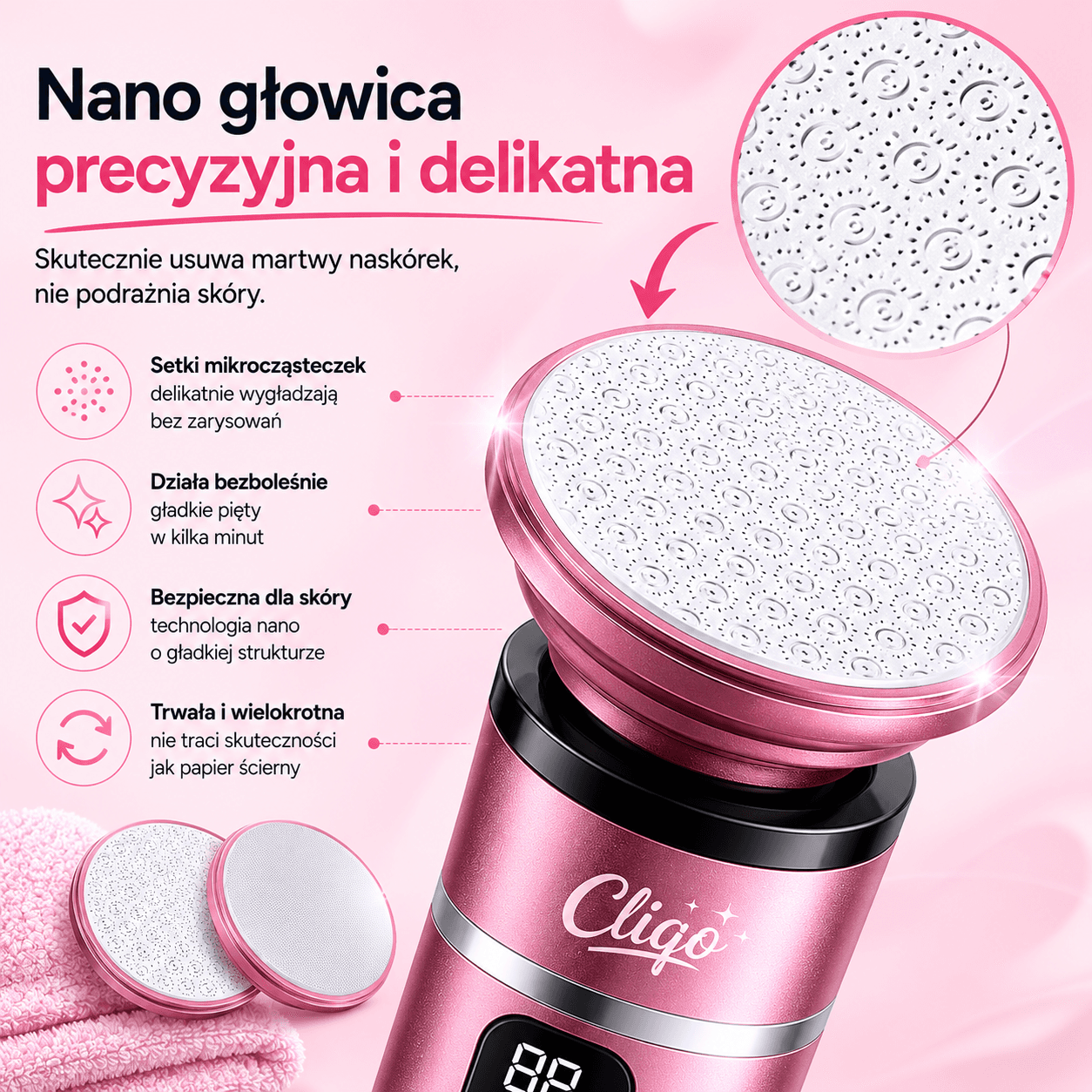 Nano głowica – precyzyjna i delikatna ✨
