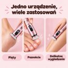 Zastosowania Cliqo: pięty, paznokcie, wygładzanie